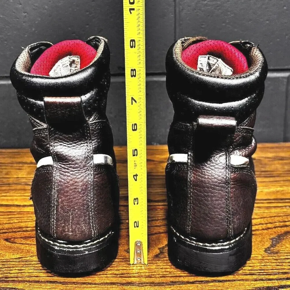 Dickies Steel Toe Work Boots Men’s 10 Brown Leather ASTM F2413 EH